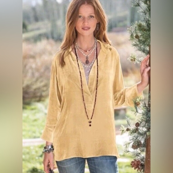 Sundance Yellow Tunic Top - Picture 1 of 8